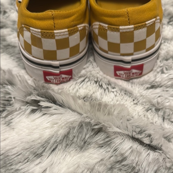 Vans Yellow Checkered Women’s size 9 EUC - Picture 5 of 7